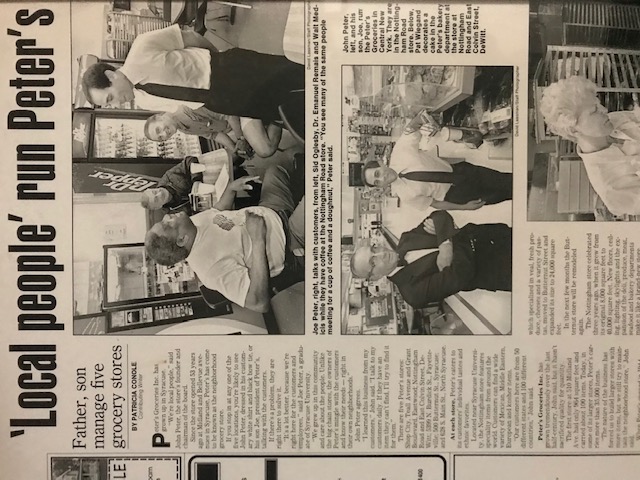 vintage ny newspaper article, black and white picture